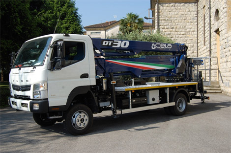 Montážní plošina MP22 - Fuso Canter Cela DT30 4x4 off-road